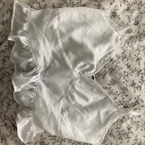 **SOLD** lace/ satin top